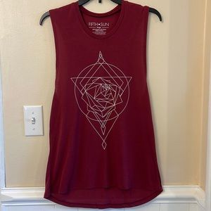 FifthSun tank top. Women’s size Large. NWOT 65% polyester, 35% rayon. ❤️
